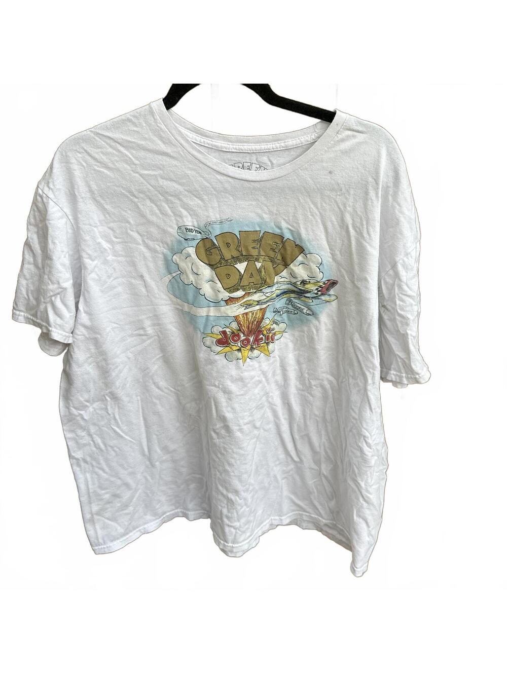 Green Day Mens White Short Sleeve Tshirt size 2xl Dookie